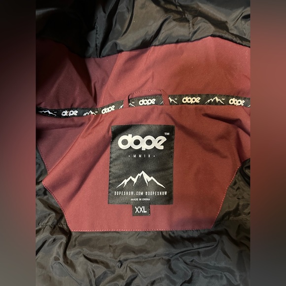 Dope Jacket - Adept - Burgundy - Men’s 2XL - Picture 3 of 16